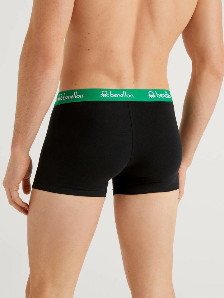 Boxers in stretch organic cotton Men image number 2